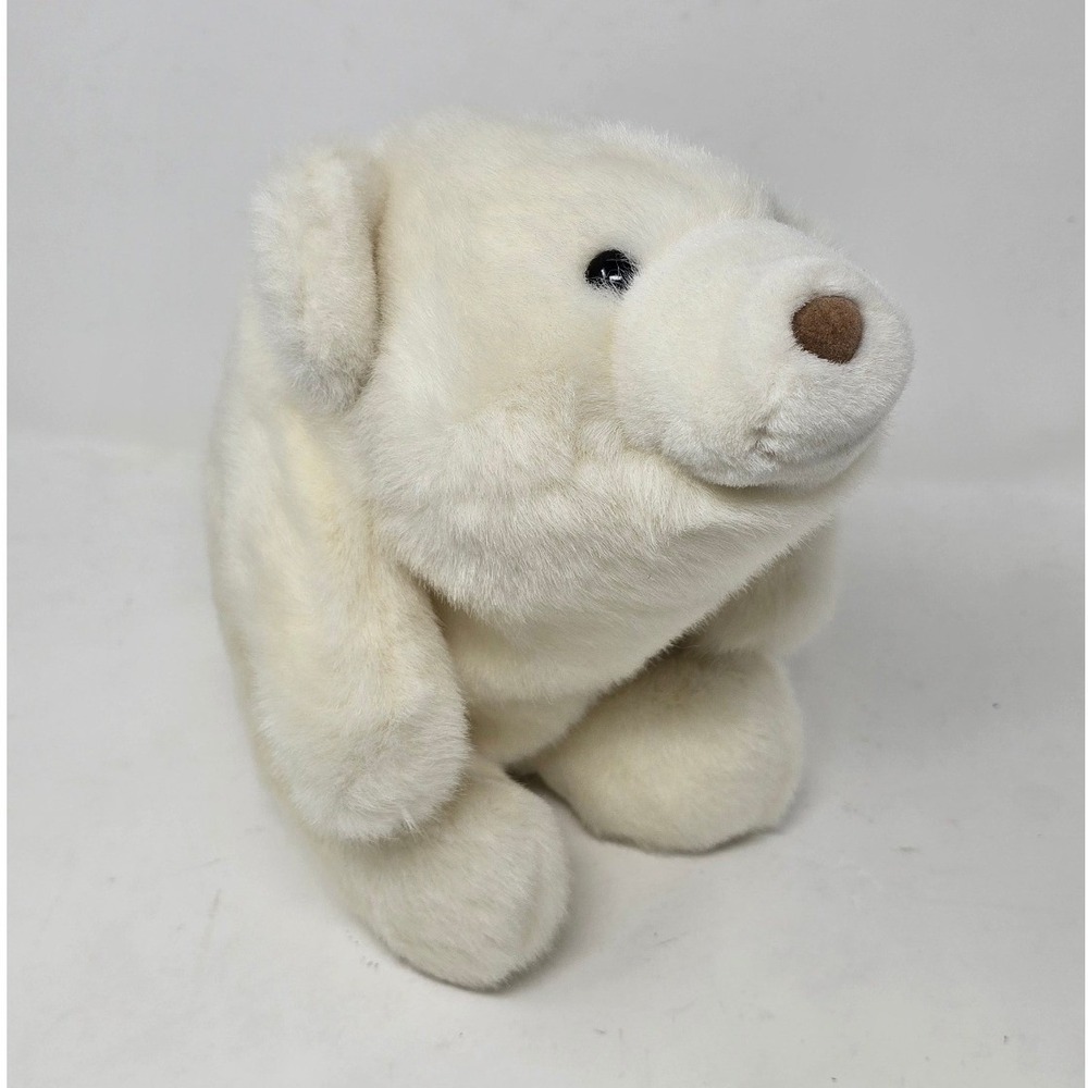 Vtg Gund Snuffles bear plush white stuffed animal toy collectible Nursery Decor